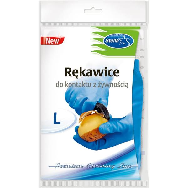 Stella rękawice do kontaktu z żywnością L niebieskie