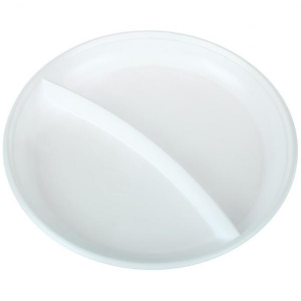 Rondopack talerz plastikowy 2-dzielny 22cm 100 sztuk
