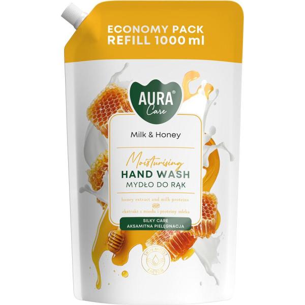 Bispol Aura mydło w płynie zapas 1L Mleko i Miód (AHW-002-006) 