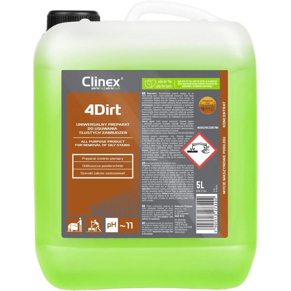 Clinex 4D Dirt płyn do usuwania tłustych zabrudzeń 5L
