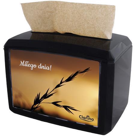 Clarina dyspenser do serwetek Czarny
