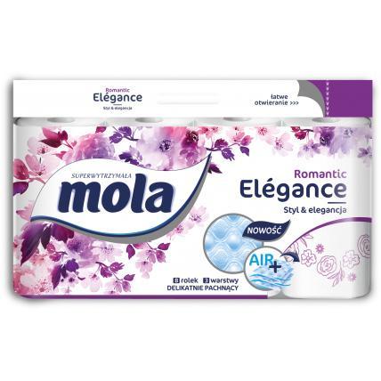 Mola Elegance papier toaletowy 3-warstwowy romantic 8 szt.