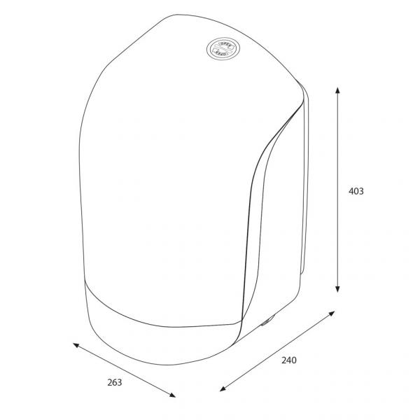 Katrin podajnik ręczników w roli M-maxi biały 90120