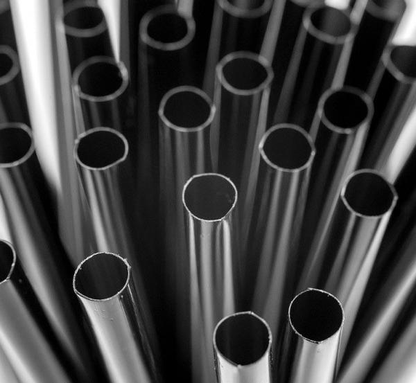 Słomki/ rurki proste 24cm Czarne 500 sztuk
