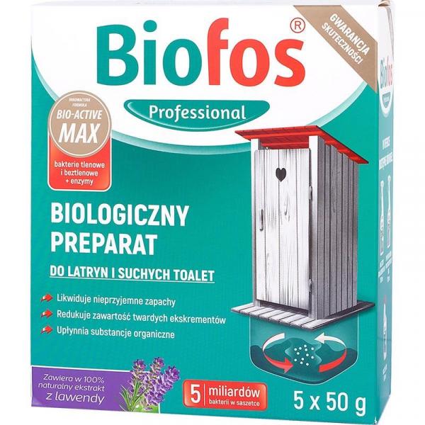 Biofos preparat do latryn i suchych toalet 5x50g
