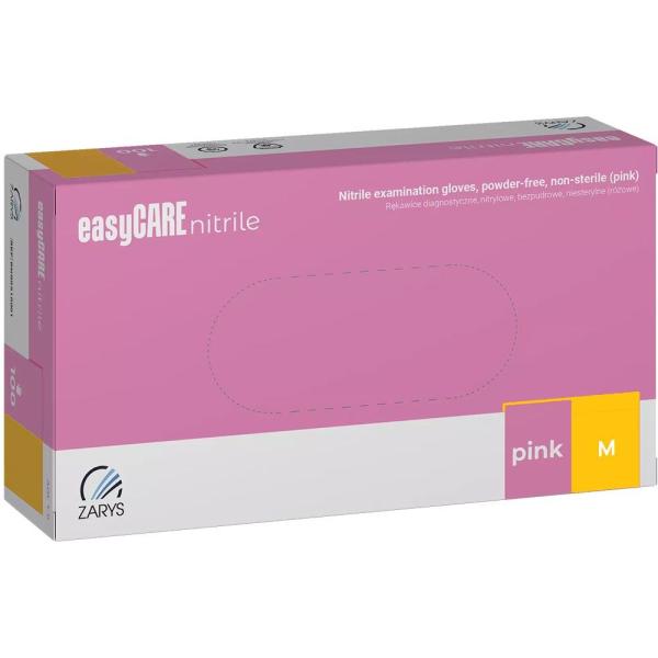 Zarys rękawice nitrylowe easyCare M 100szt. różowe