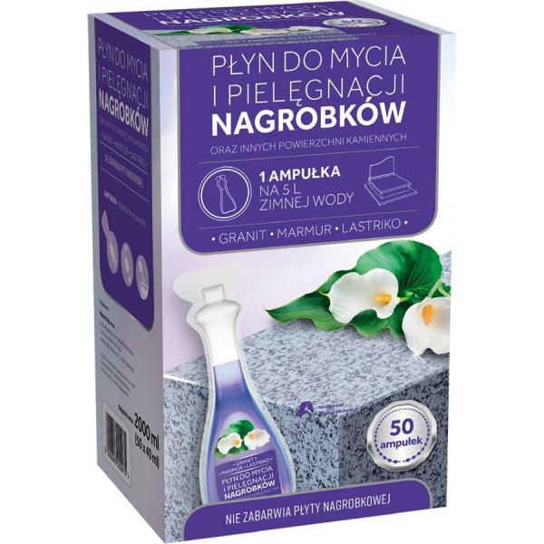 Madonis Płyn do mycia i pielęgnacji nagrobków 50 ampułek x 40ml
