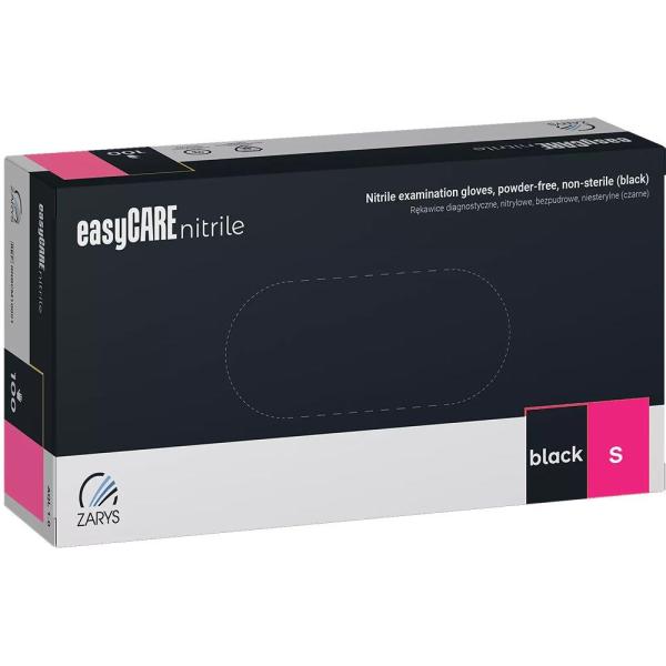 Zarys rękawice nitrylowe easyCare S 100szt. czarne