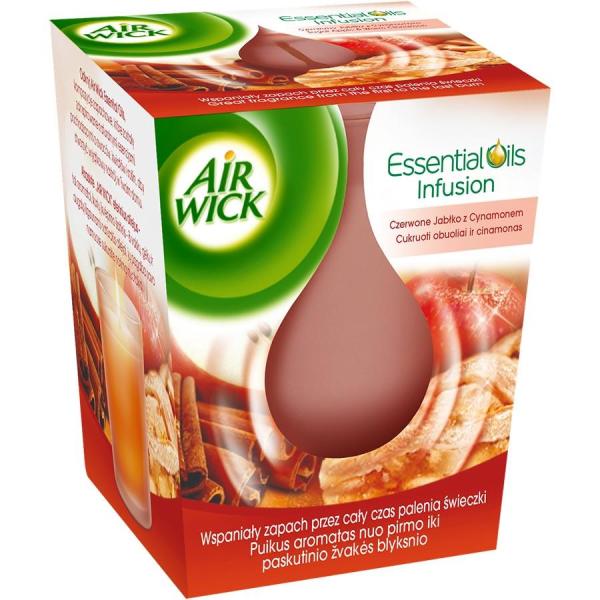 Air Wick świeczka zapachowa Jabłko z cynamonem 105g