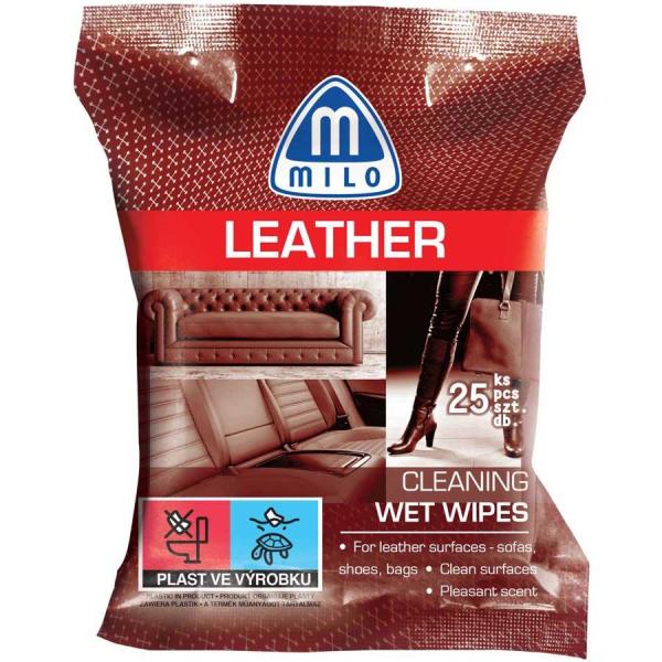 Mattes Leather chusteczki nawilżane do skóry 25 sztuk