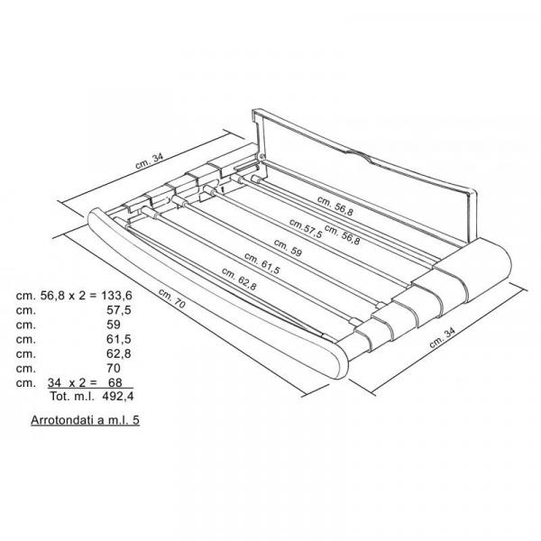 Vileda suszarka do bielizny Genius teleskopowa
