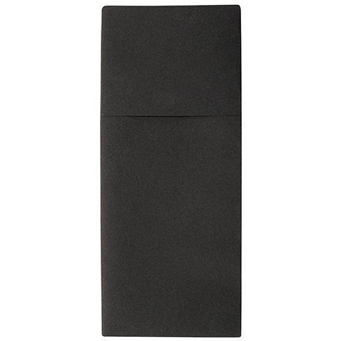 Papstar serwetki z kieszonką na sztućce 40x48cm 100 sztuk Czarne