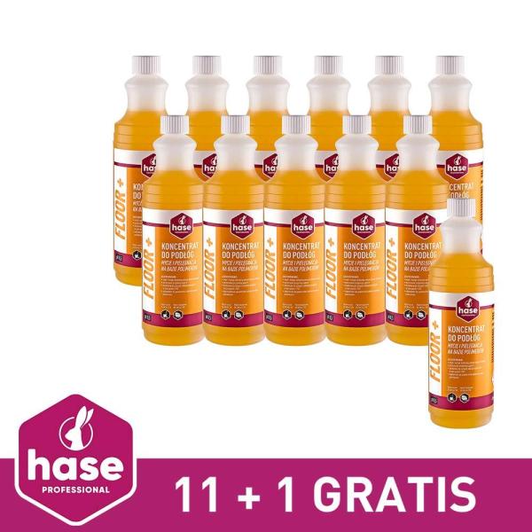 Hase Floor+ Pakiet 11+1 GRATIS koncentrat do podłóg