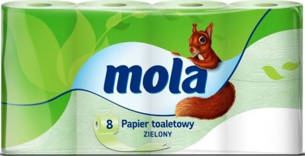 Mola papier toaletowy 2-warstw., 8szt. zielony