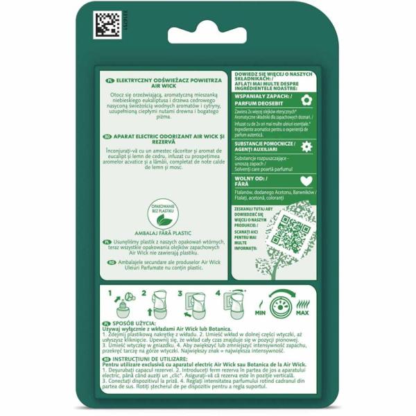 Air Wick elektryczny urządzenie Niebieski Eukaliptus & Drzewo Cedrowe 