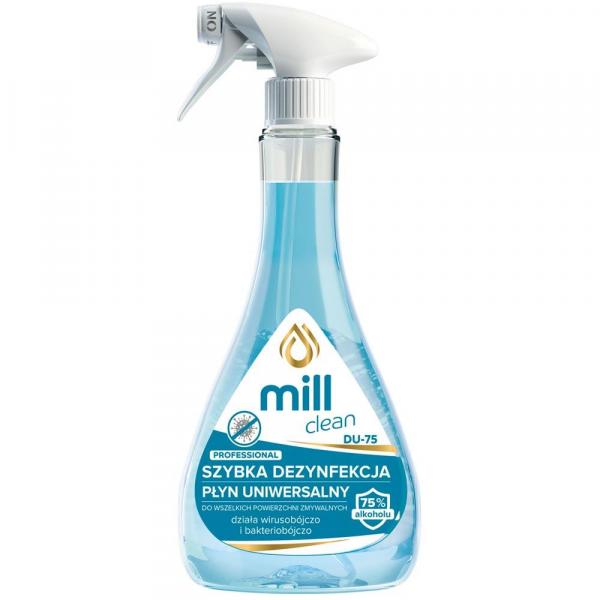 Mill Clean DU75 uniwersalny płyn dezynfekcyjny 75%alkohol 555ml