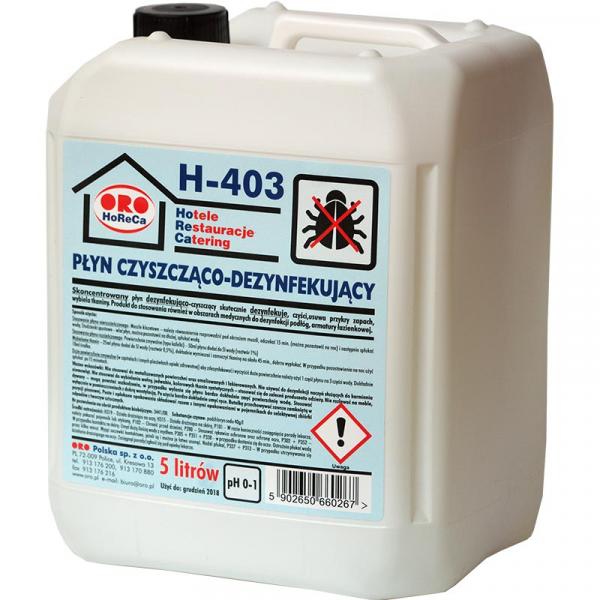 ORO H-403 płyn czyszcząco - dezynfekujący 5L
