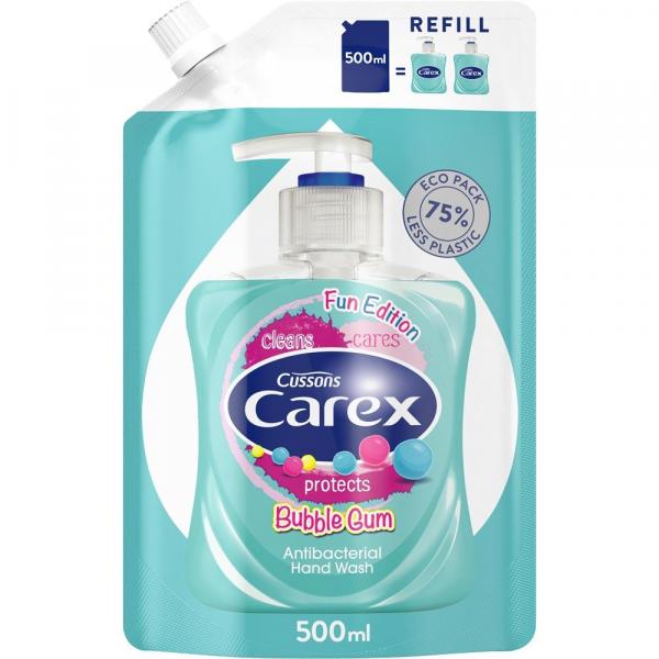 Carex zapas mydła w płynie Bubble Gum 500ml