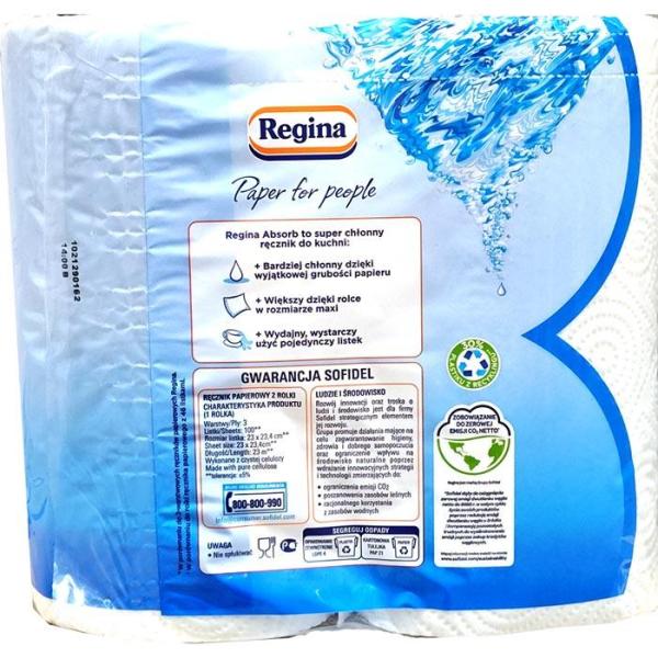 Regina Absorb ręcznik papierowy 3-warstwowy 2 rolki