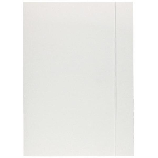 Teczka z gumką A4 kartonowa 25 sztuk biała
