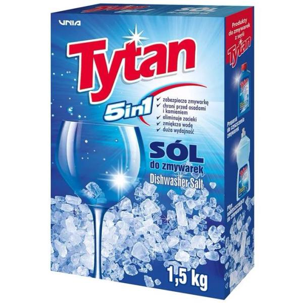 Tytan ochronna sól do zmywarek 5w1, 1,5kg