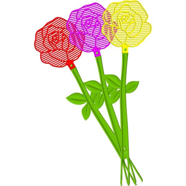 Bros elastyczna packa na muchy kwiatek