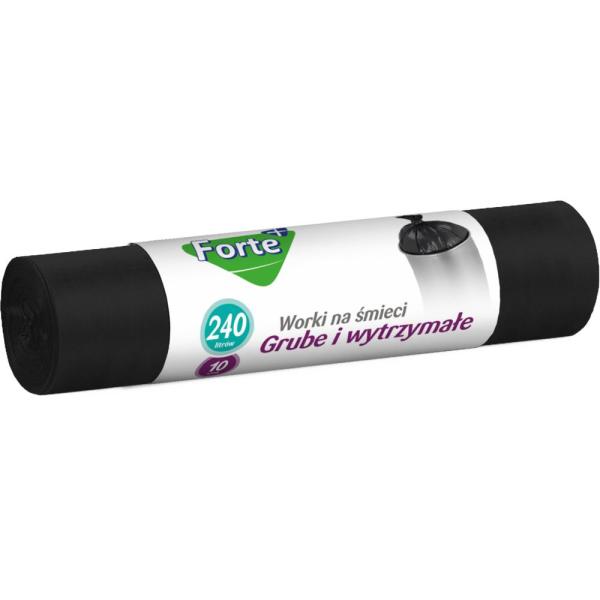 Forte+ worki na śmieci Optima LDPE 240L 10szt.