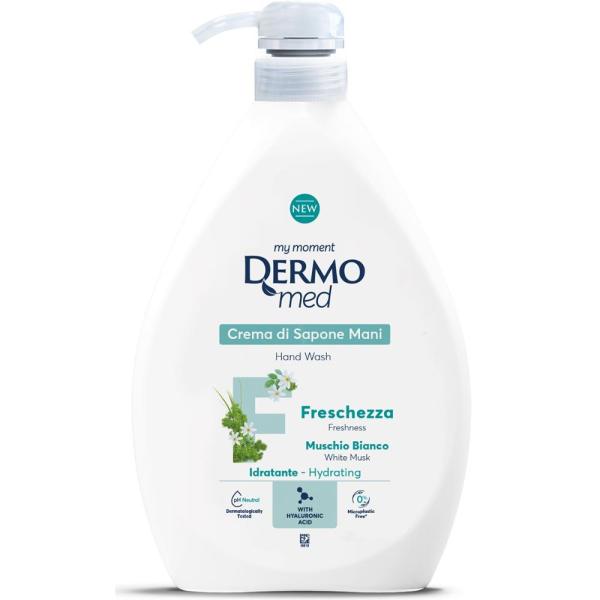 Dermomed Muschio Bianco Białe Piżmo mydło w płynie 1L z pompką 