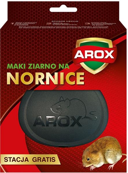 Arox ziarno na nornice 100g + stacja gratis