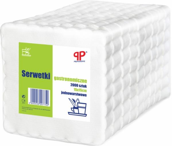 PP serwetki gastronomiczne ząbkowane 15x15 2000szt