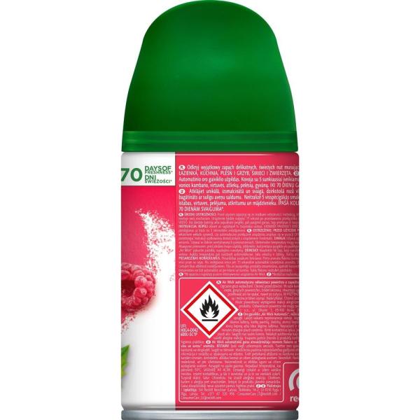 Air Wick Freshmatic zapas 250ml Musujące rose z maliną