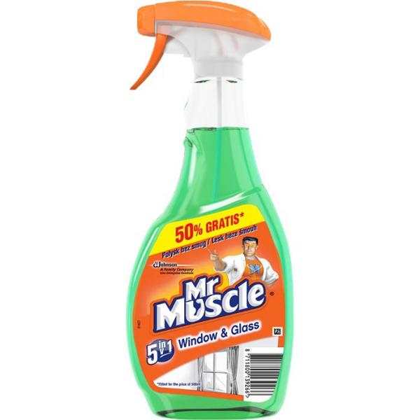 Mr Muscle płyn do szyb 500+250ml zielony rozpylacz