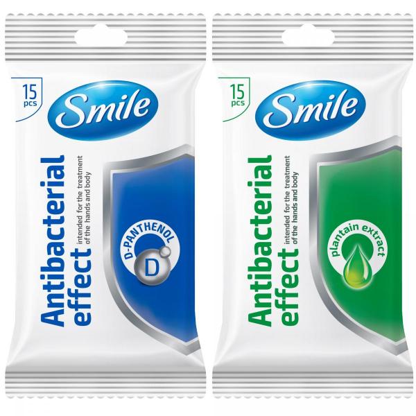 Smile chusteczki antybakteryjne do rąk a15