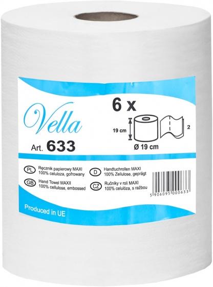 Vella ręcznik MAXI biały celuloza 2-warstwowy 120 metrów 6 sztuk