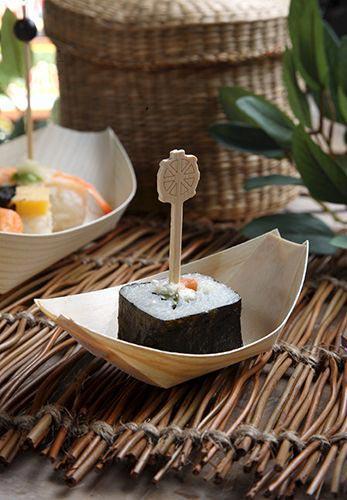 Papstar Pure miseczka drewniane łódka 8,5x5x5cm 50szt. 84413
