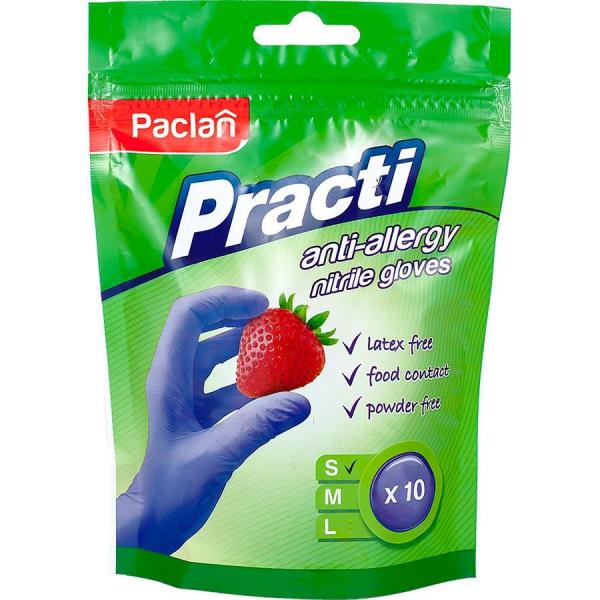 Paclan rękawice nitrylowe „S” fioletowe 10szt.
