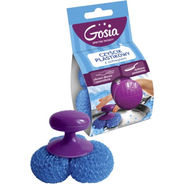 Gosia druciak plastikowy z uchwytem