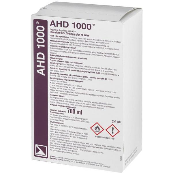 AHD 1000 preparat do dezynfekcji skóry i rąk 700ml
