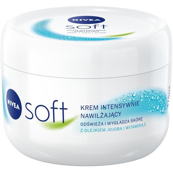 Nivea Soft intensywnie nawilżający krem 375ml do twarzy, rąk i ciała 
