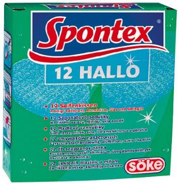 Spontex 12 Hallo zmywaki nasączone 12 szt.
