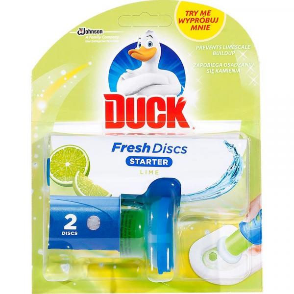 Duck Fresh Disc żelowy krążek do WC Starter Lime 2 discs
