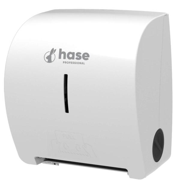 Hase autocut PAKIET ręcznik 2W, 140m biały celuloza, 12 sztuk + dozownik