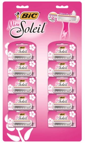 Bic Miss Soleil golarki damskie 3-ostrzowe 10 sztuk