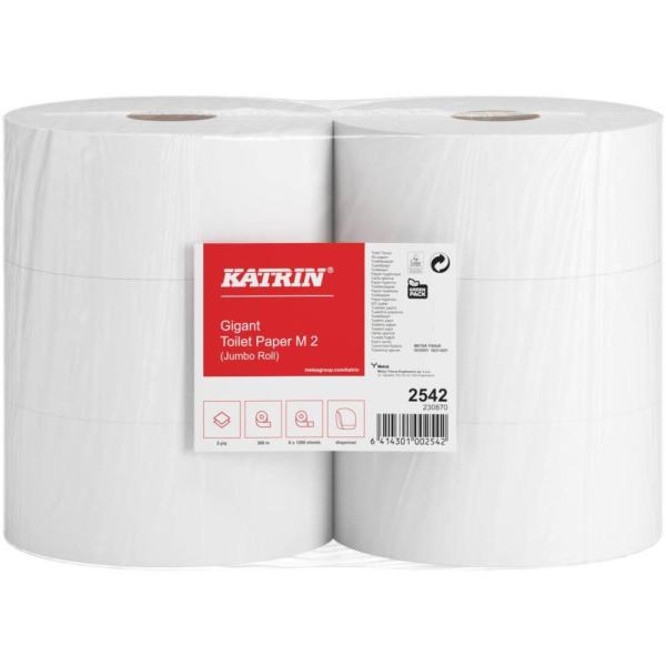 Katrin Classic 2542 papier Jumbo biały 2-warstwowy, 6 sztuk