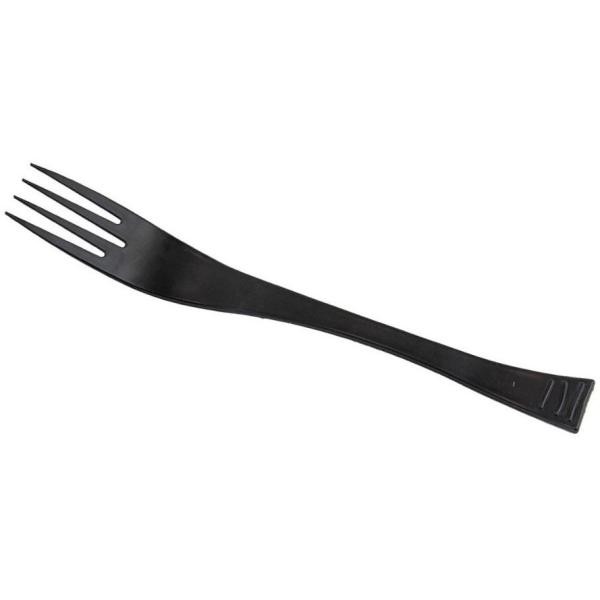 Servipack FOREUSE200N widelce plastikowe 20cm czarne 40 szt.
