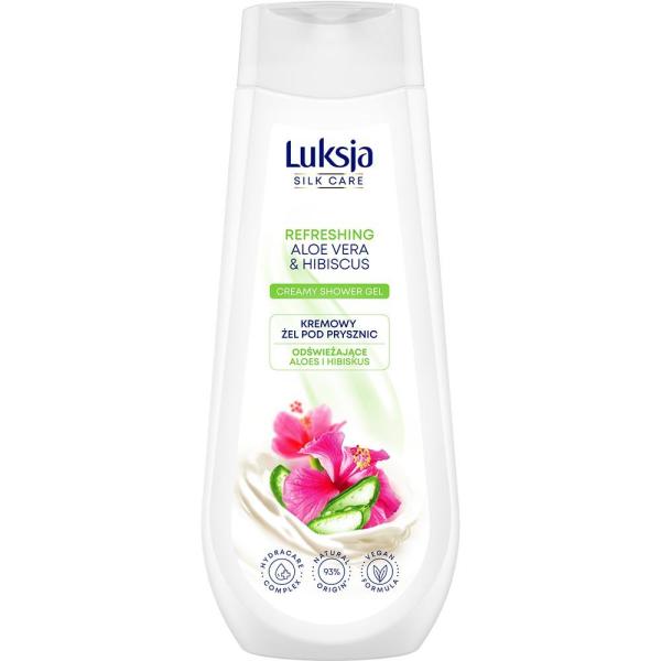 Luksja Silk Care żel pod prysznic 500ml Aloes i Hibiskus