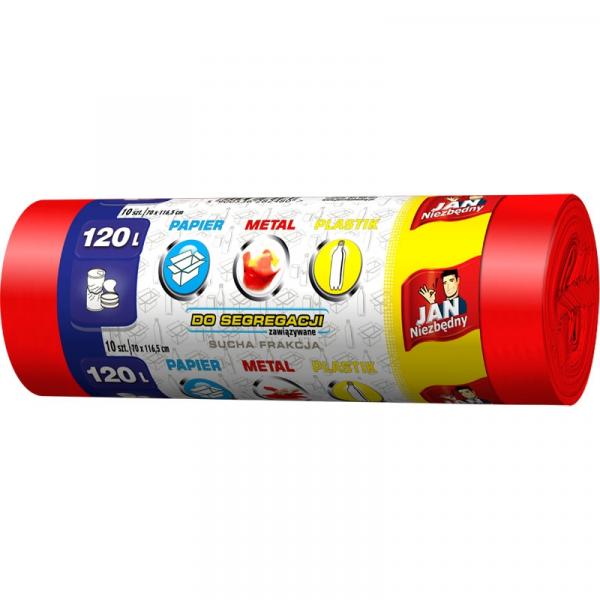 Jan Niezbędny worki do segregacji 120L/10szt. sucha frakcja