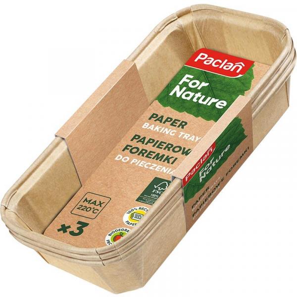 Paclan Nature foremki do pieczenia „Keksówki” papierowe 3szt.