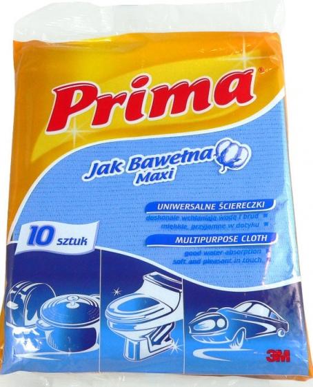 Prima Maxi ściereczki uniwersalne 10 szt. wiskoza
