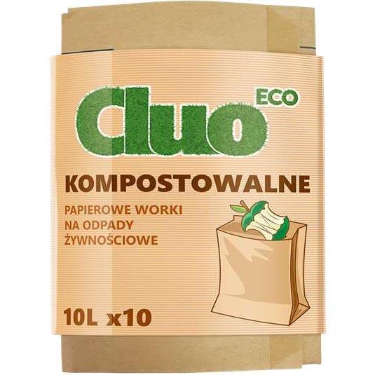 Cluo Eco worki na odpady żywnościowe 10L/10szt. kompostowalne